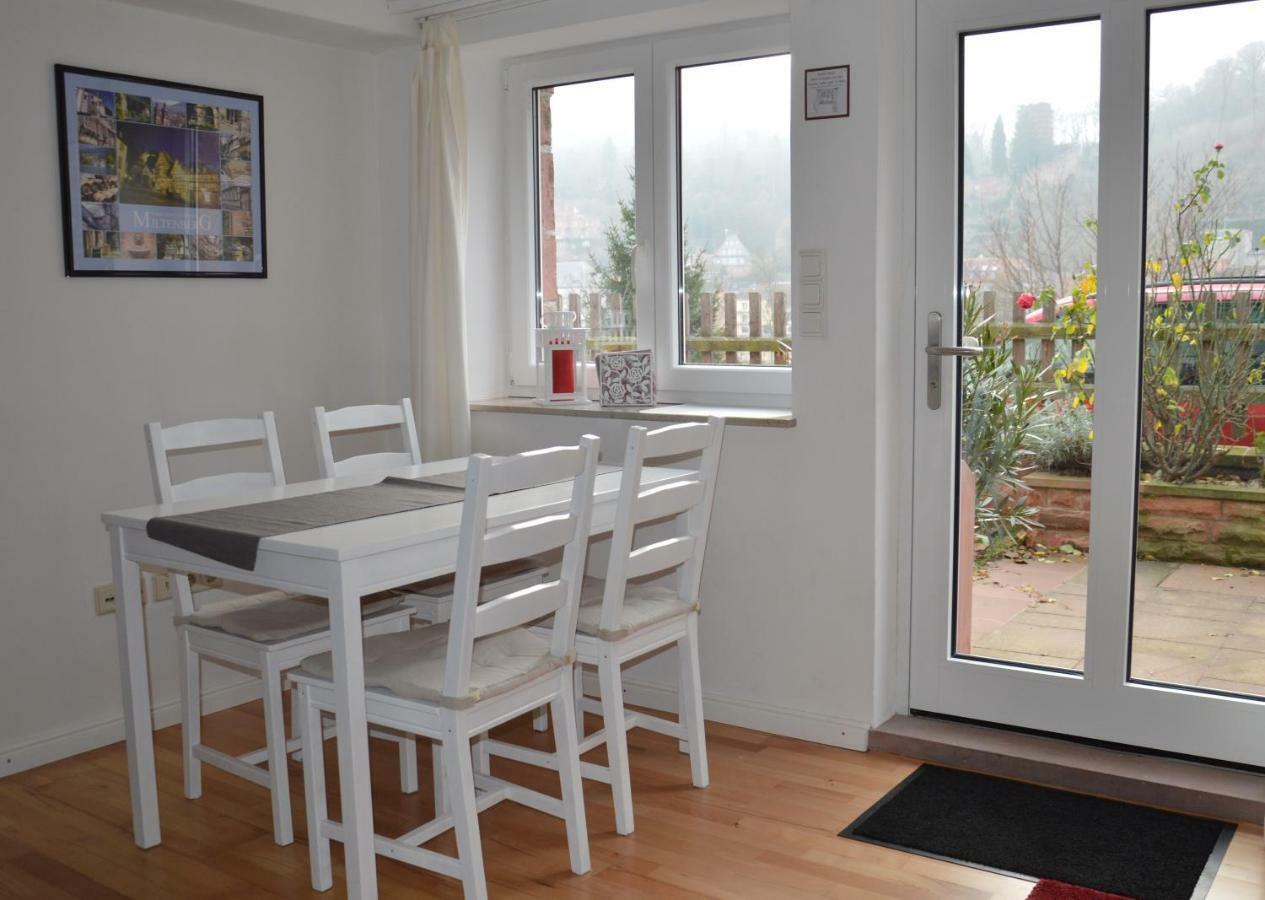 Panorama-Blick Miltenberg, 3 Pers., Zentr., Am Main, Terrasse, Bootverleih, P Esterno foto